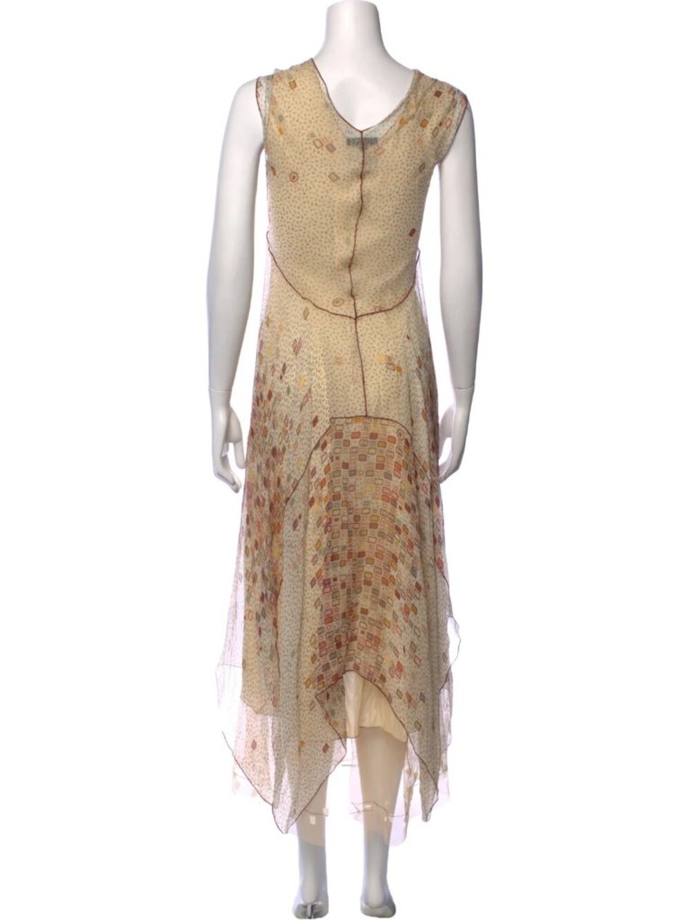 Silk Rozae Nichols Pattern Dress - Picture 6 of 10